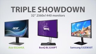 Video thumbnail for 32" monitor series: #4 Showdown (S32D850T BL3200PT B326HUL) 2560x1440 in-depth review 1440p by Florian Uhlemann