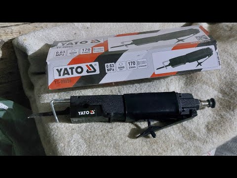 Пила сабельная пневматическая YATO 170 л/мин, 6.3 Bar + 2 полотна Пила сабельная пневматическая YATO 170 л/мин, 6.3 Bar + 2 полотна