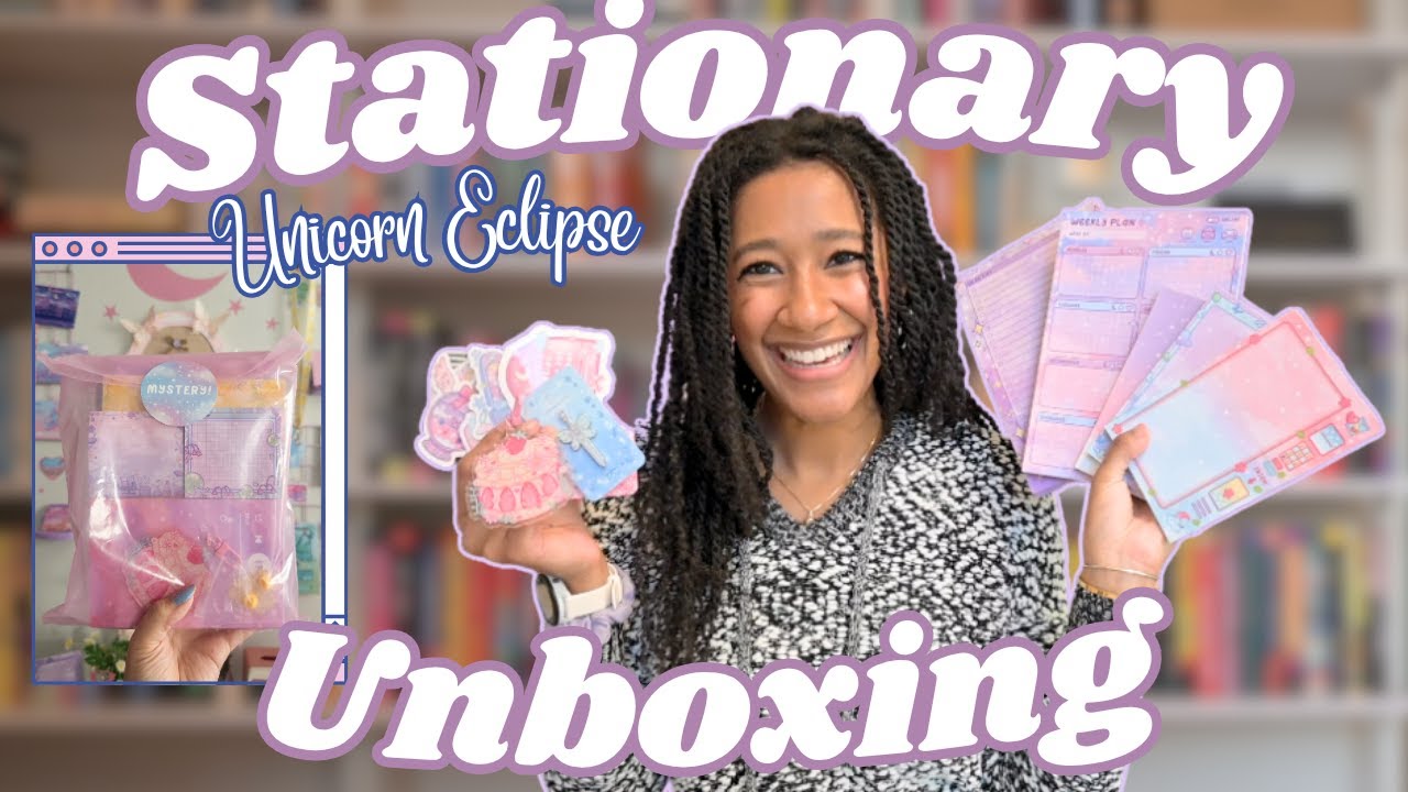 Unicorn Eclipse Stationary Mystery Unboxing