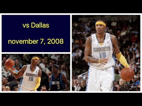 Carmelo Anthony 28 pts vs Dallas Mavericks Highlights (november 7, 2008)