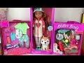 Glitter Girls Tavi & Nouget Doll & Dog Set Pet Play Set Deluxe Outfit Pack