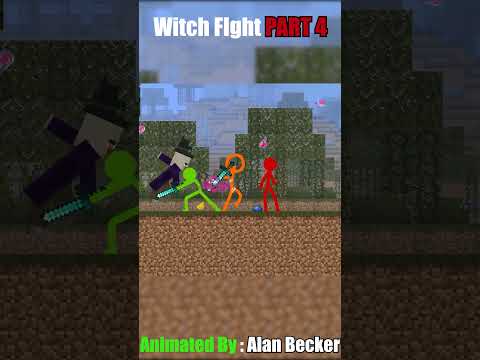 MINECRAFT Animation VS Witch fight PART 4 #shortvideo #shorts #viral