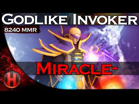 Miracle- 8240MMR Godlike Invoker Gameplay Dota 2