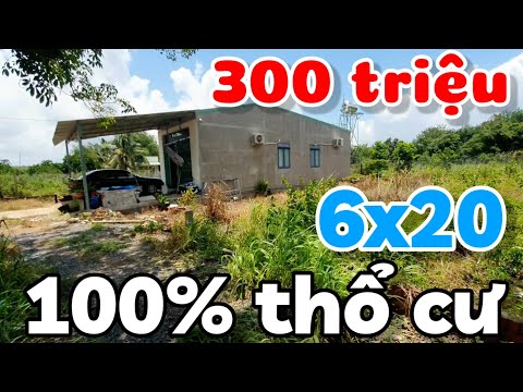 Bán 2 lô đất 6x20 100% thổ cư giá 300 triệu ở Long Chữ Tây Ninh cách đường nhựa 50m đi về TPHCM 70km