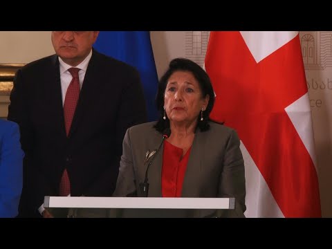 Georgian President denounces election results, accuses Russia of interference | AFP