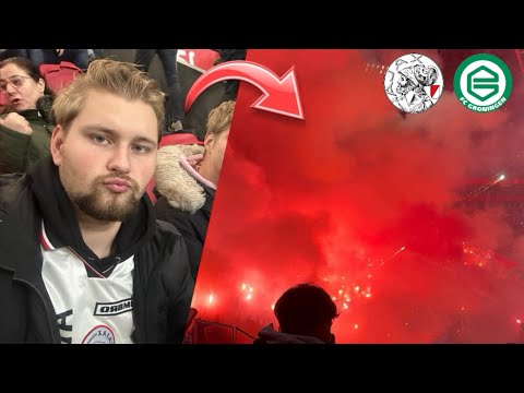 INSANE PYRO ACTION AS AJAX FANS GET THEIR MATCH ABANDONED!! Ajax - FC Groningen Matchday Vlog