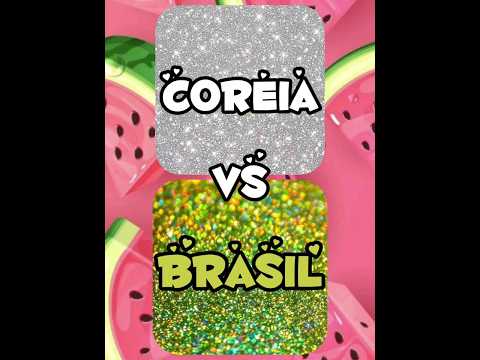 Coreia VS Brasil qual você prefere?? #viral #fy