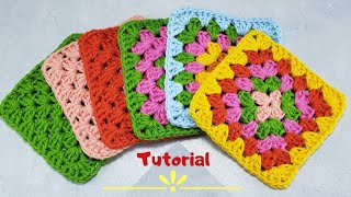 Como fazer Quadrado de Crochê - Granny Square | Passo a Passo