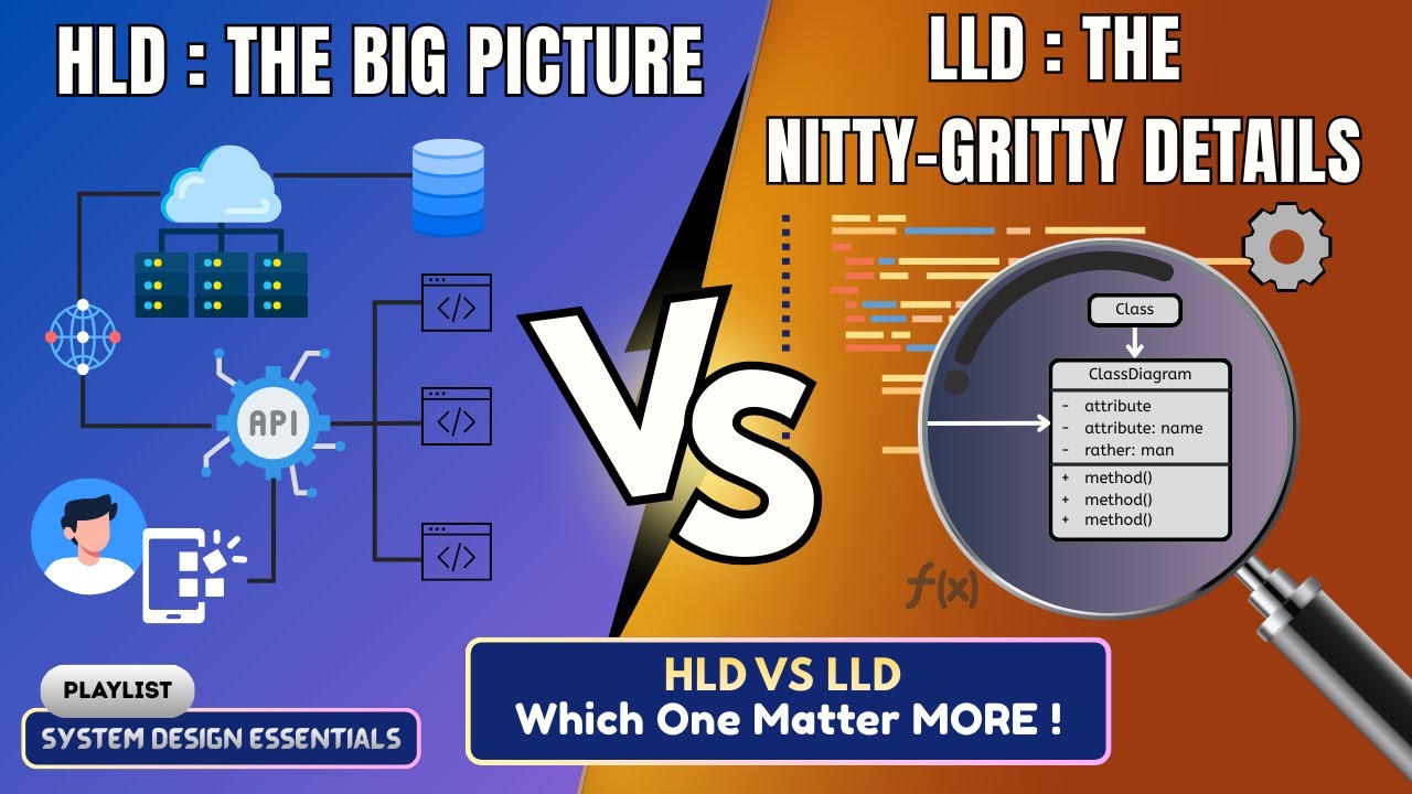 HLD Vs LLD | System Design Essentials