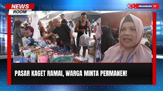 Pasar Kaget Ramai, Warga Minta Pasar Minggu Permanen