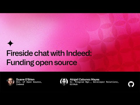 Fireside chat with Indeed: Funding open source - Universe 2022