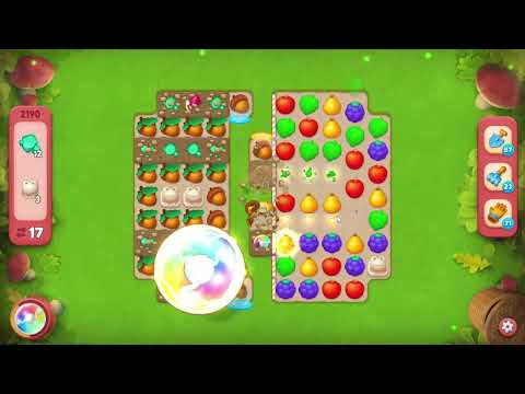 Gardenscapes 2190 Hard Level - 22 moves - NO BooSTERS