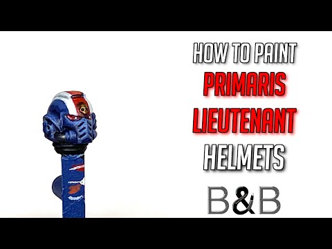 How to paint Primaris Lieutenant Helmets