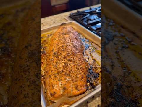 The Easiest Baked Garlic & Herb Salmon Recipe Ever! 🏆 #foodie #food #shorts