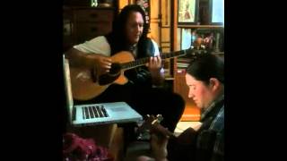 Bill Miller jamming in my house with Martine