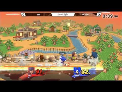 CB11 Singles - CB|Chez (Sonic) Vs. SMS|766 (Ike) SSB4 Losers Top 8