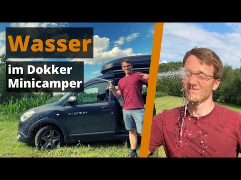 Fließendes Wasser 💦 im DOKKER Minicamper ohne Strom im Auto | Einfache, gute und preiswerte Lösung!