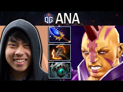 OG.ANA SMURF ANTI-MAGE WITH AGHANIMS AND 22 KILLS - DOTA 2 GAMEPLAY