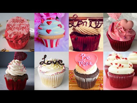 Valentine's Day Special Cupcake Decorating Ideas 2022/Easy Valentine's Cupcake Decoration/Cupcakes