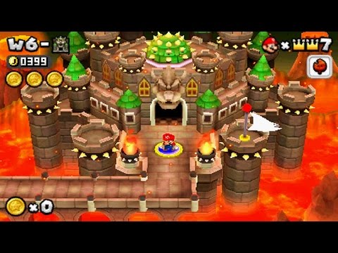 New Super Mario Bros 2 - World 6 Final Castle
