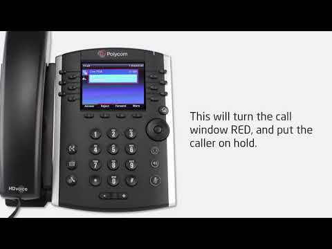 The VoIP Shop Training - Polycom VVX 410 - Chapter 5 Placing a call on hold