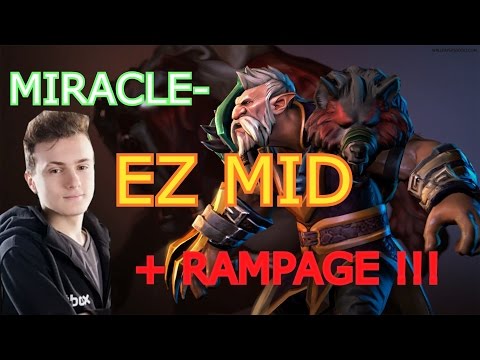 OG.Miracle- playing Lone Druid MID | + RAMPAGE!