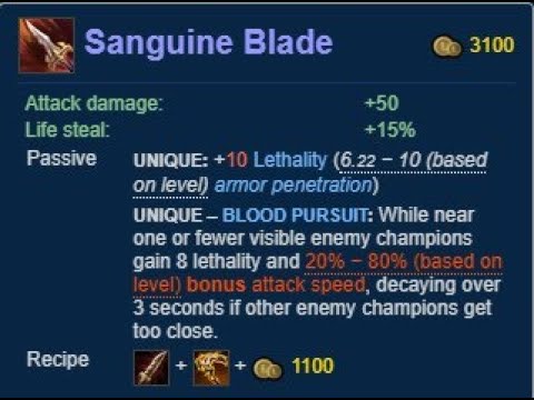 Sanguine Blade BROKEN? or totally overrated???