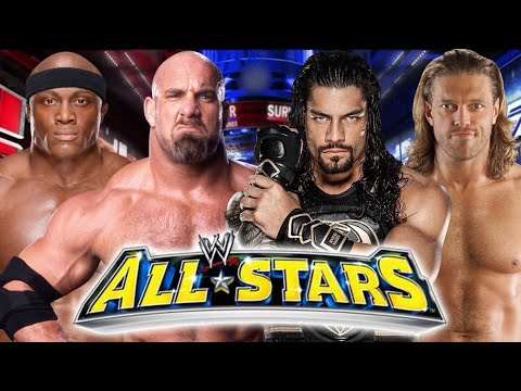 EDGE vs ROMAN REIGNS vs GOLDBERG vs BOBBY LASHLEY | WWE ALL STARS BATTLE OF THE SPEAR