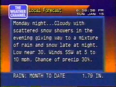TWC WeatherSTAR 4000- Omak, WA- Jan. 15, 2006- 6:58PM PST
