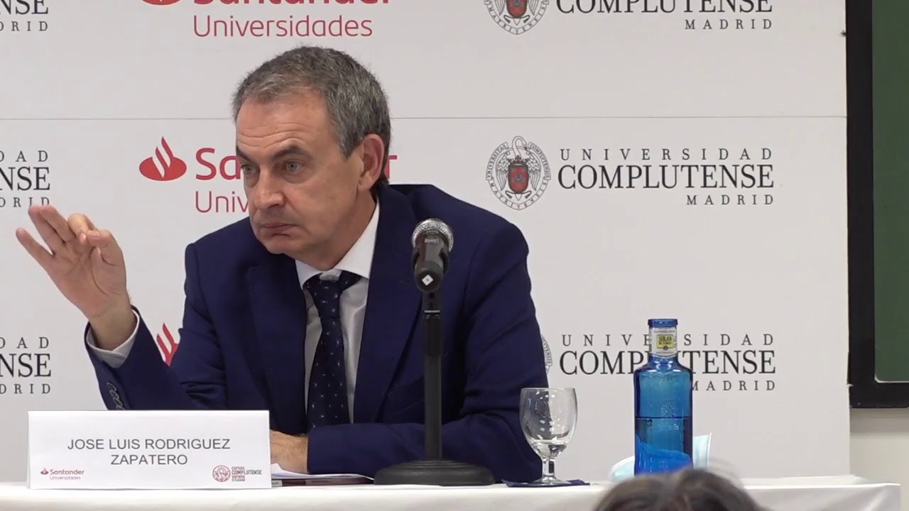 Cursos de Verano UCM: "Paz y prosperidad". José Luis Rodríguez Zapatero​. Expresidente del Gobierno.