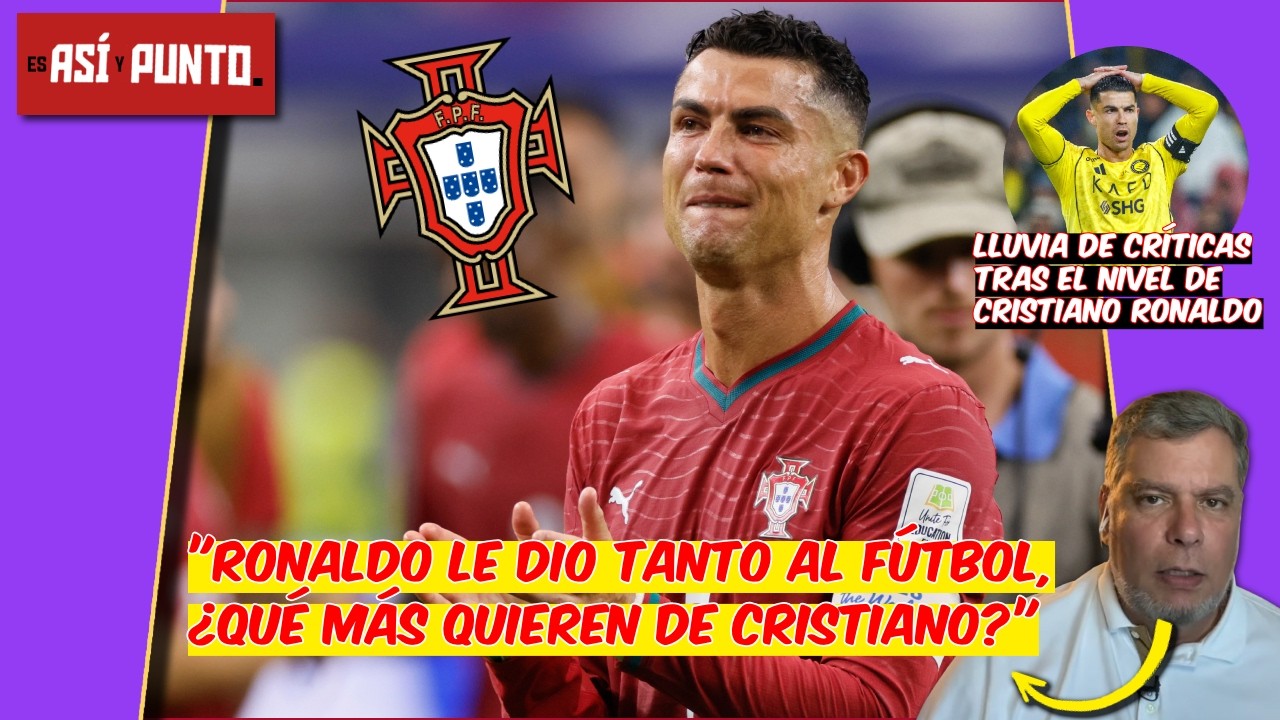 ¡DEJEN EN PAZ A CRISTIANO RONALDO! Richard Méndez EXPLOTA contra los HATERS de CR7 | Es Así y Punto