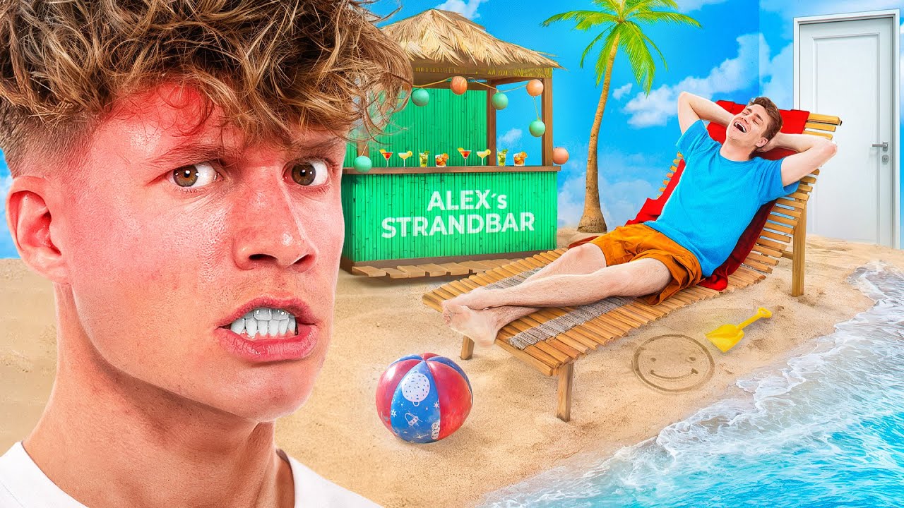 Ich wurde mit einem Strand in der Wohnung geprankt