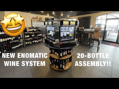 Enomatic® 20-Bottle wine dispenser assembly at Ember & Oak