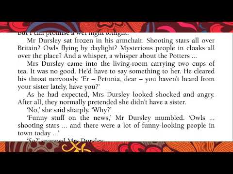 Harry Potter and the Philosopher’s Stone / Chapter 1 The Boy Who Lived