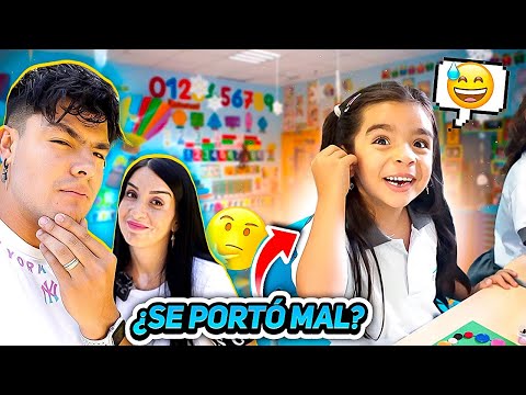 Our daughter Salomé's first day of school 😱🥹 Carlos & Adri