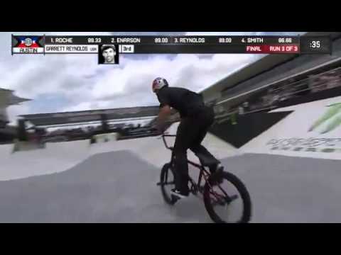 Garrett Reynolds  X Games Austin 2014 wins Gold medal in the BMX Street final at