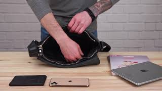 Сумка SHVIGEL 11039 шкіряна чорна