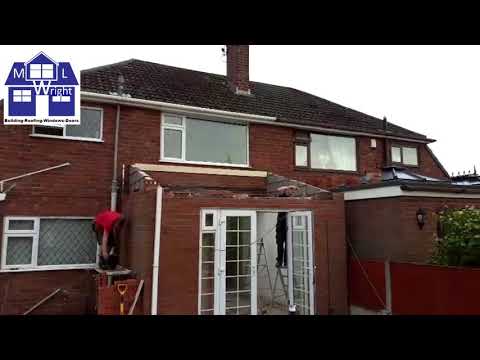 Flat to pitch conversion with 2 roof windows