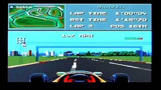 F1 on the Megadrive / Genesis. Gameplay & Commentary