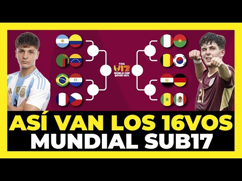 This is how the Round of 32 of the U17 World Cup stands 🇧🇷🇨🇴🇻🇪🇨🇱🇵🇾🇦🇷🇧🇴🏆