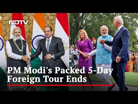PM Modi Returns To India After Landmark Visits To US, Egypt