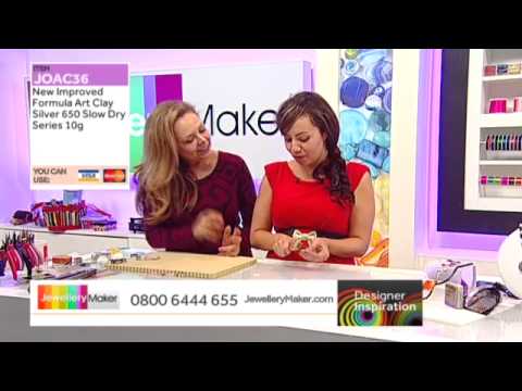 Learn How to Make Metal Clay and Sari Silk Jewellery [Tutorial]: Jewellery Maker DI 31/03/14