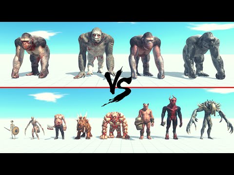 Goro The Giant Team Vs Infernals Faction ARBS | Animal Revolt Battle Simulator