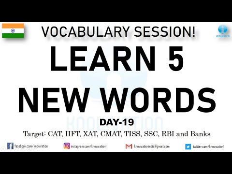 Learn 5 New Words & use in a sentence |Day-19| English Vocabulary for competitive exams | #KnowVocab