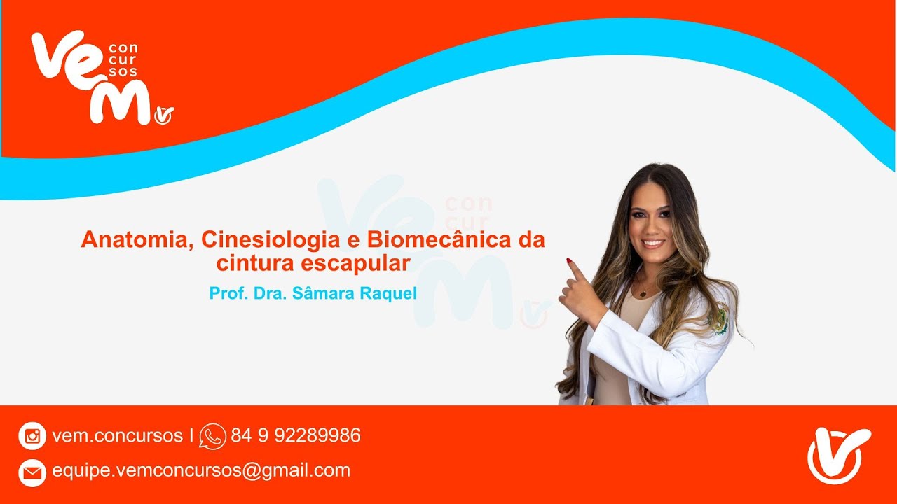 Anatomia, cinesiologia e biomecânica da cintura escapular.