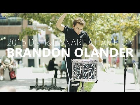 2015 DCI I&E Snare Champion Brandon Olander