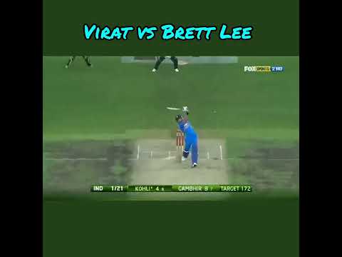 young virat facing Brett Lee #cricket #cricketshorts #viratkohli #rcb
