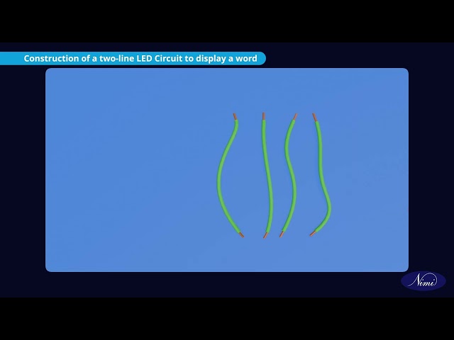 Display a word on a two line LED