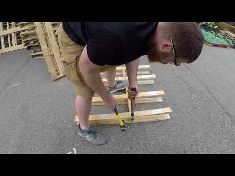 Easiest way to take apart a pallet with a reciprocating saw