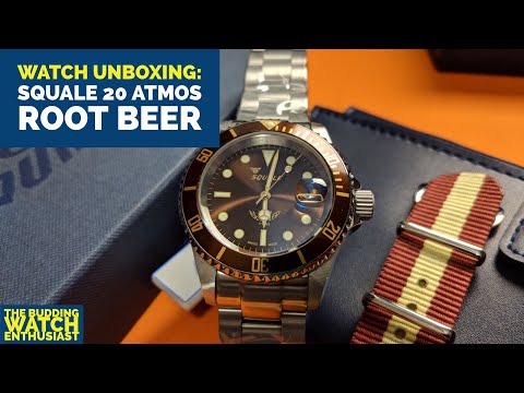 Squale 1545 Root Beer (20 ATMOS) Watch Unboxing